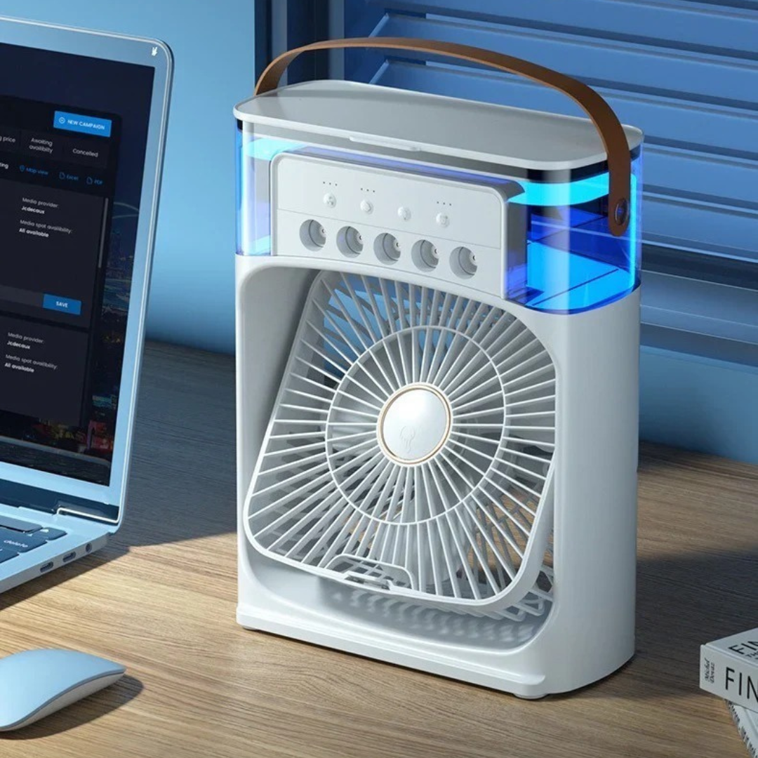 Mini Ventilador Portátil Humidificador
